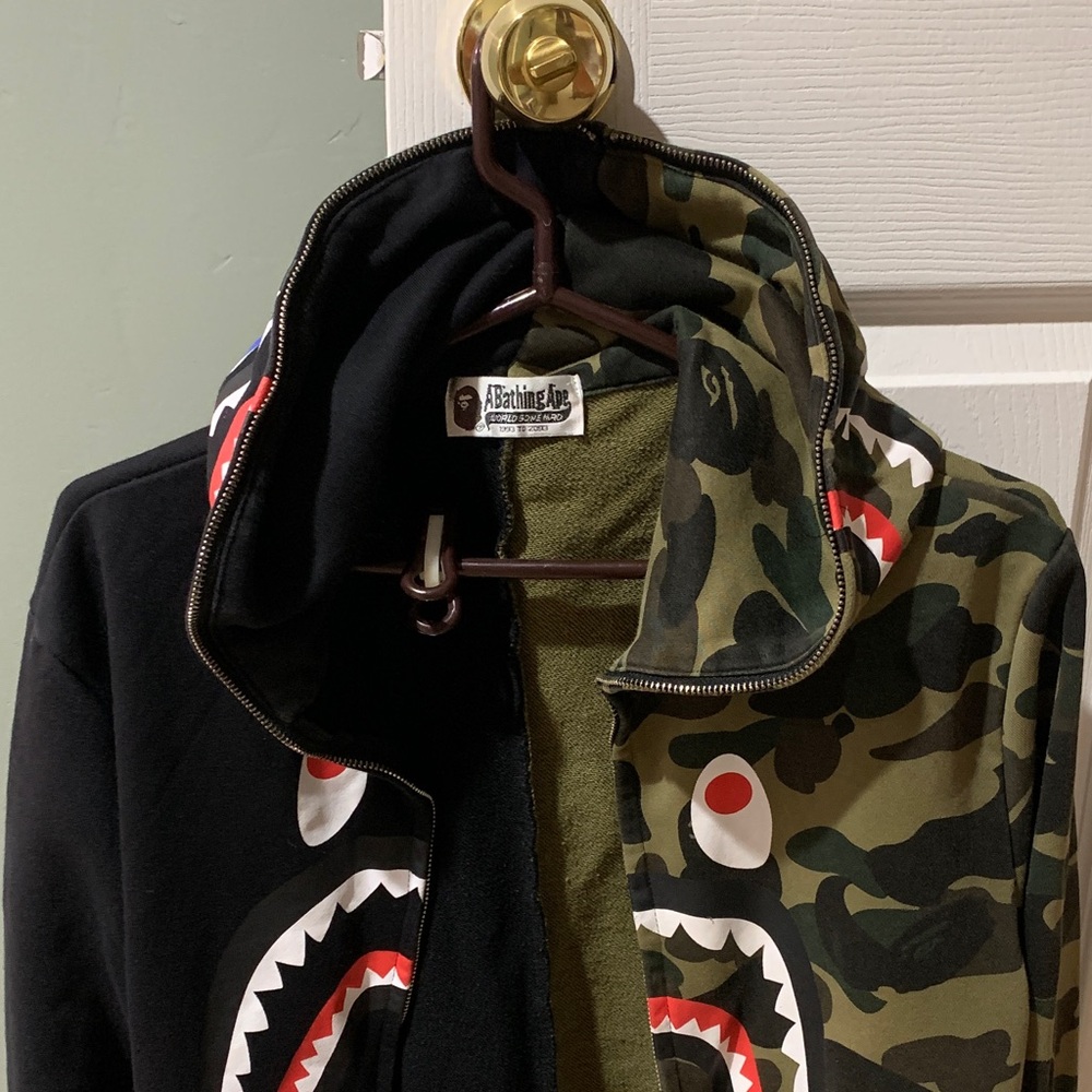 AUTHENTIC (Verified) - A Bathing Ape Shark Hoodie